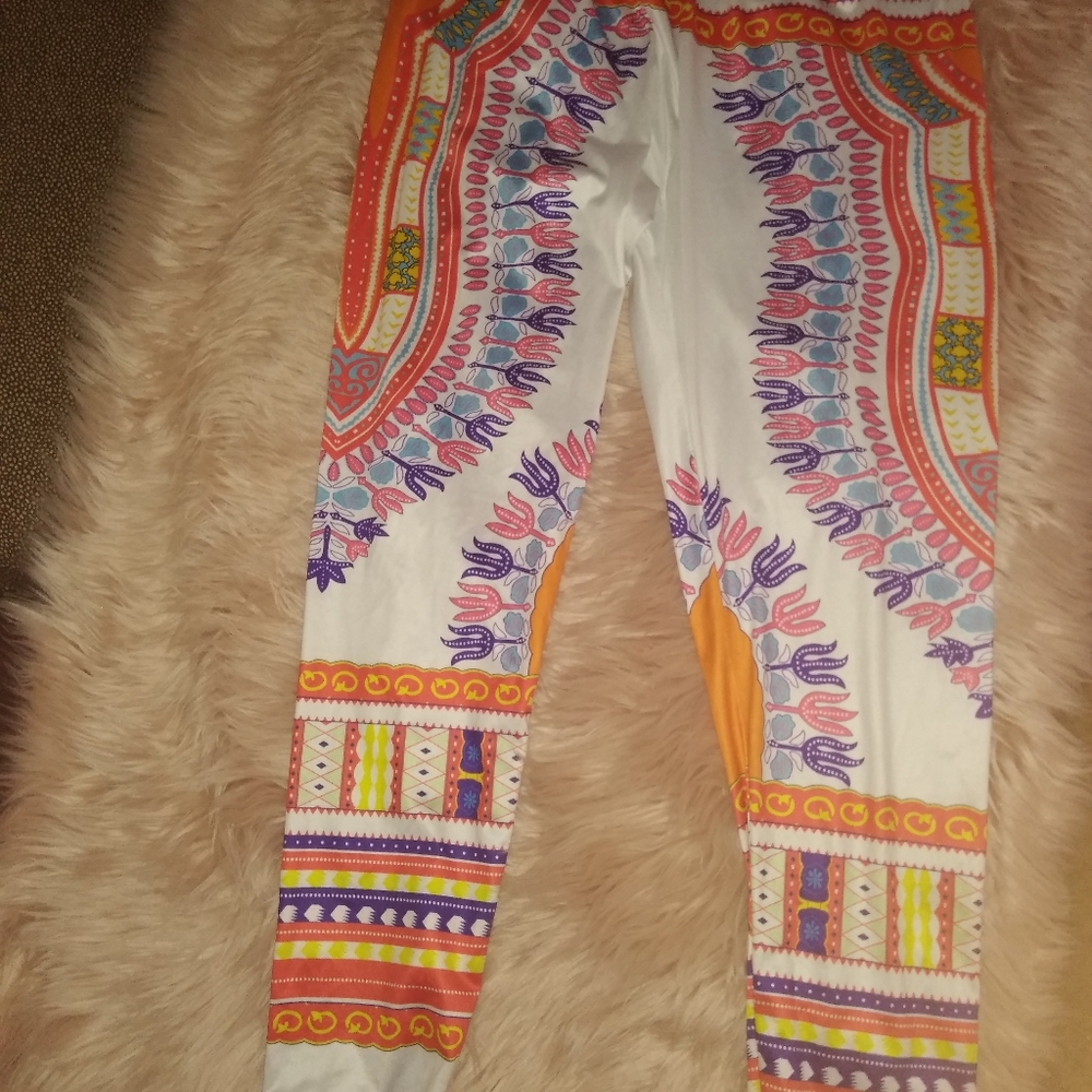African print pants